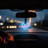 Iluminação Ambiente LED Carro LED em Forma de Coração Decoração Automotiva Alças de Mão para Carro em Forma de Coração para SUV RV Sedan Caminhão Auto