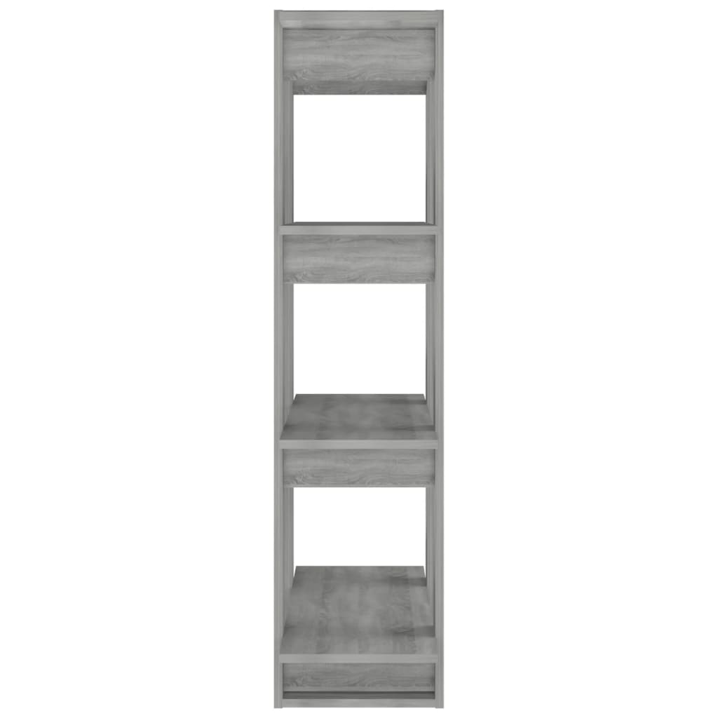 Bookshelf Room Divider Gray Sonoma 80 x 30 x 123.5 cm
