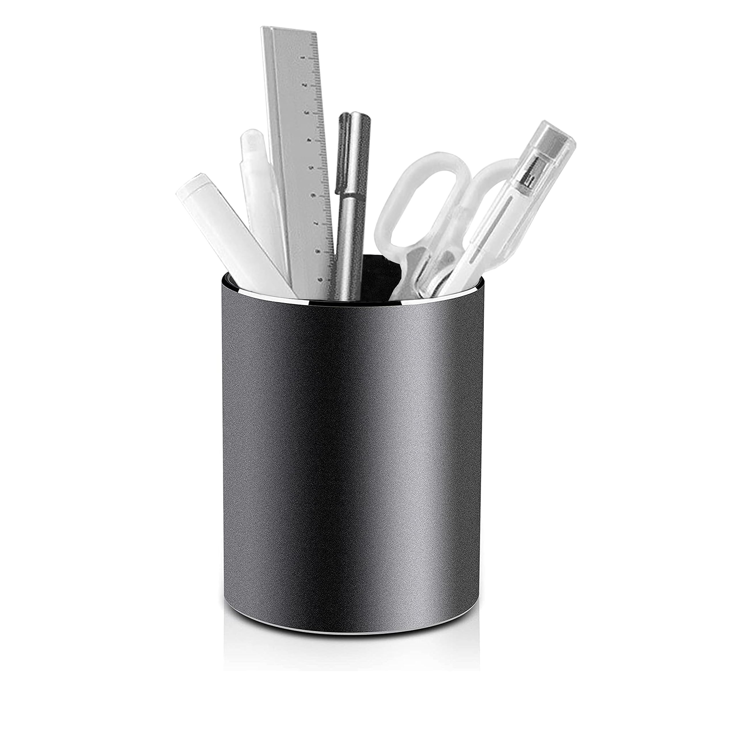 

Stylish Aluminum Pen HolderPencil Case with Large Capacity and Non-Slip Design for Stationery, Desktop Storage, and Small Item Storage. Ideal for