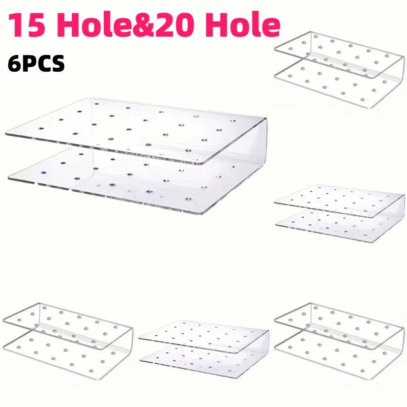 3-10pcs Acrylic Cake Pop Stand Kit 15/20Hole Lollipop Display Holders Candy Pops Holder Weddings Birthdays Party Dessert Display