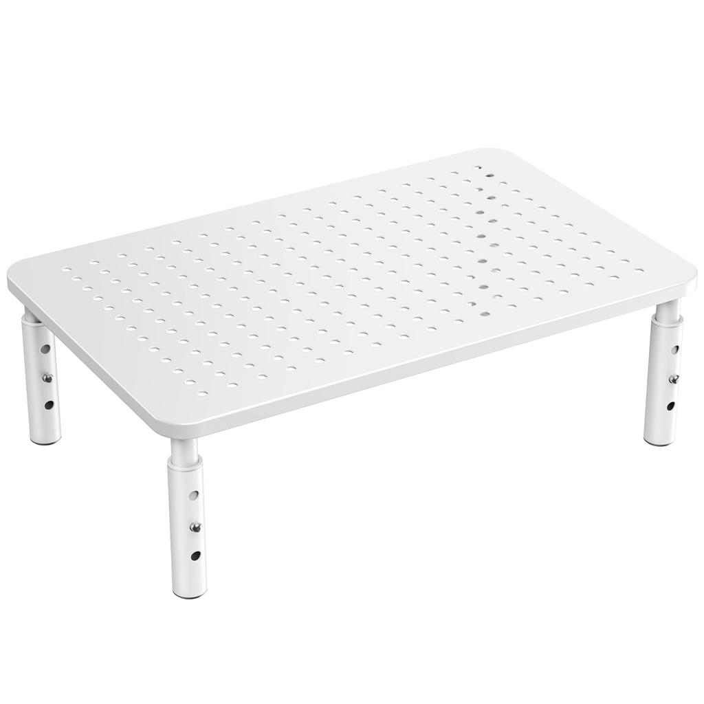 HUANUO Desktop Monitor PC PS5 Small TV 37cm 20kg Weight Three Height HNLL3W Stand, Stand, Stand, Stand, Stand, Wide, Capacity, Adjustments, (White)