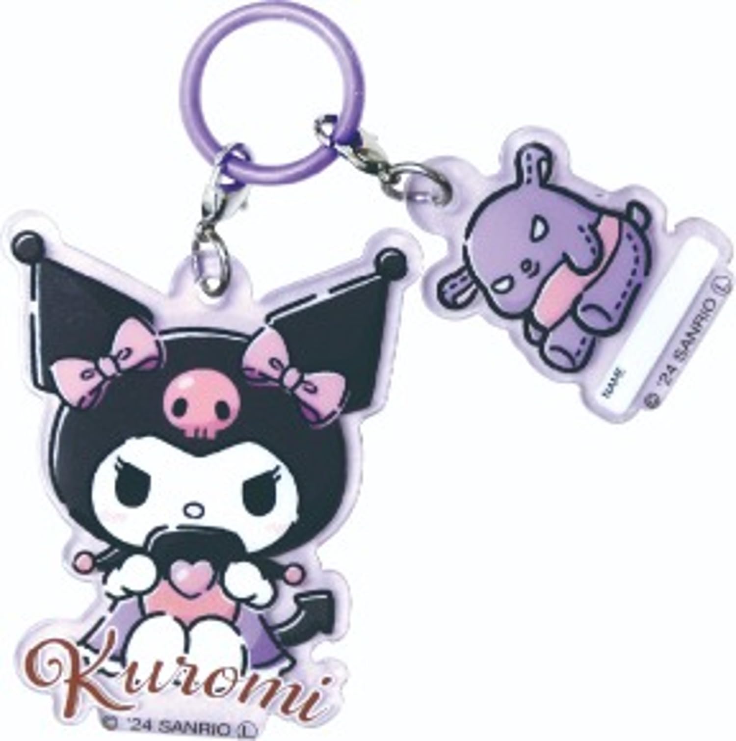 

Планирование Зонт Sanrio Подвеска Kuromi В57 x Ш47 мм В36 x Ш25 мм AKR026 Размер J: [Куроми] [Баку]