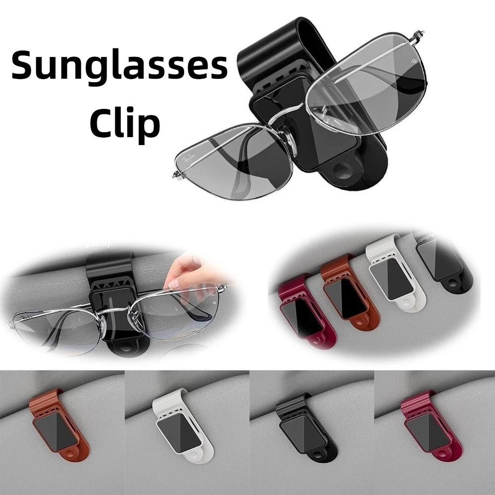 Stable Car Sunglasses Clip Shock-proof Card Ticket Holder Portable Car Sunglasses Holder Sun Visor