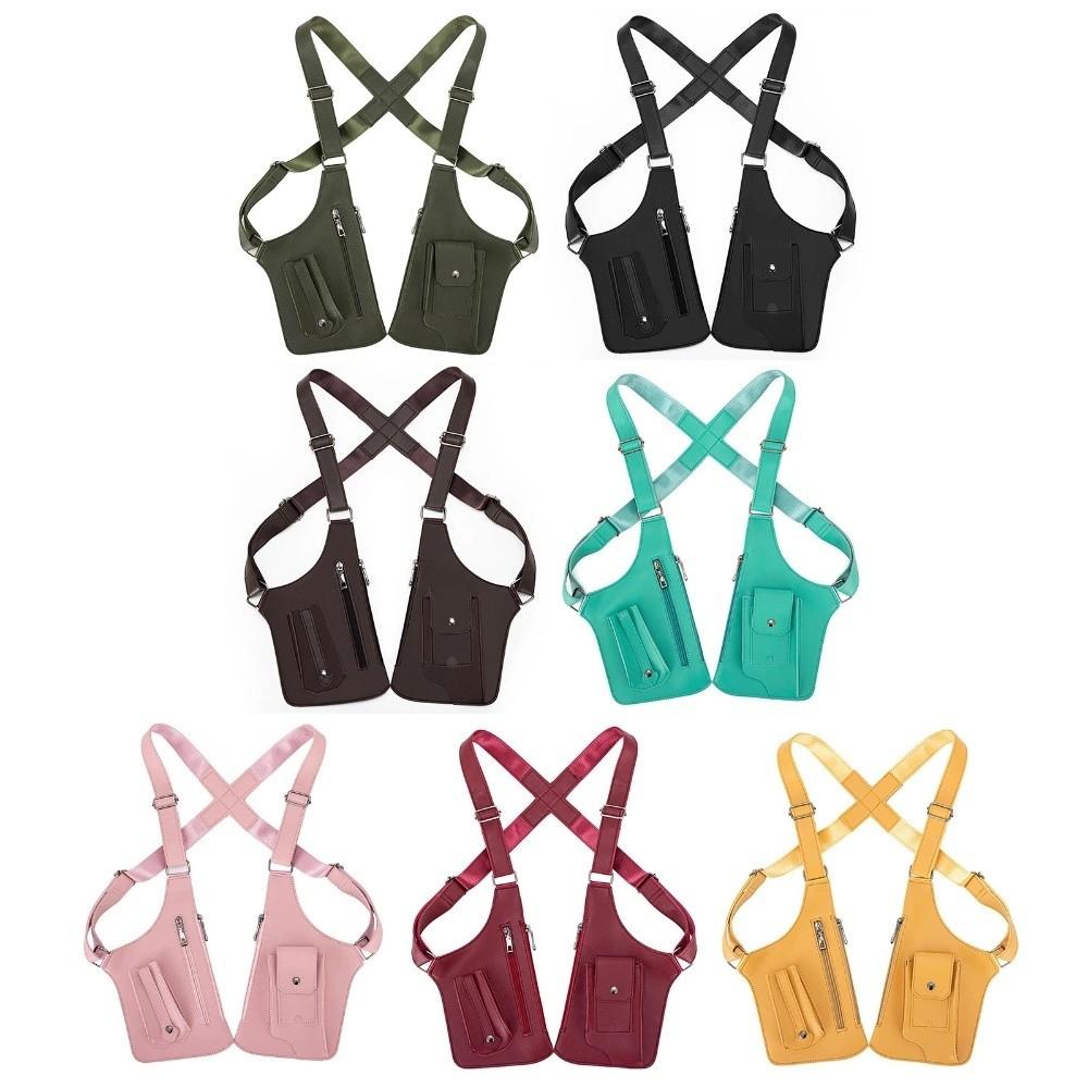 Vintage Anti-Theft Underarm Bag Adjustable Strap Mobile Phone Chest Bags for Men and Women