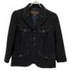 LOUIS VUITTON Black RW102A WRJA14W9F Wool Tweet Jacket Jacket 36 blackUsed