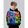 New Anime Hoodie, Cartoon Children's Clothing for Boys and Girls, Long-sleeved Autumn Clothing, Suitable for Children Aged 5-14
