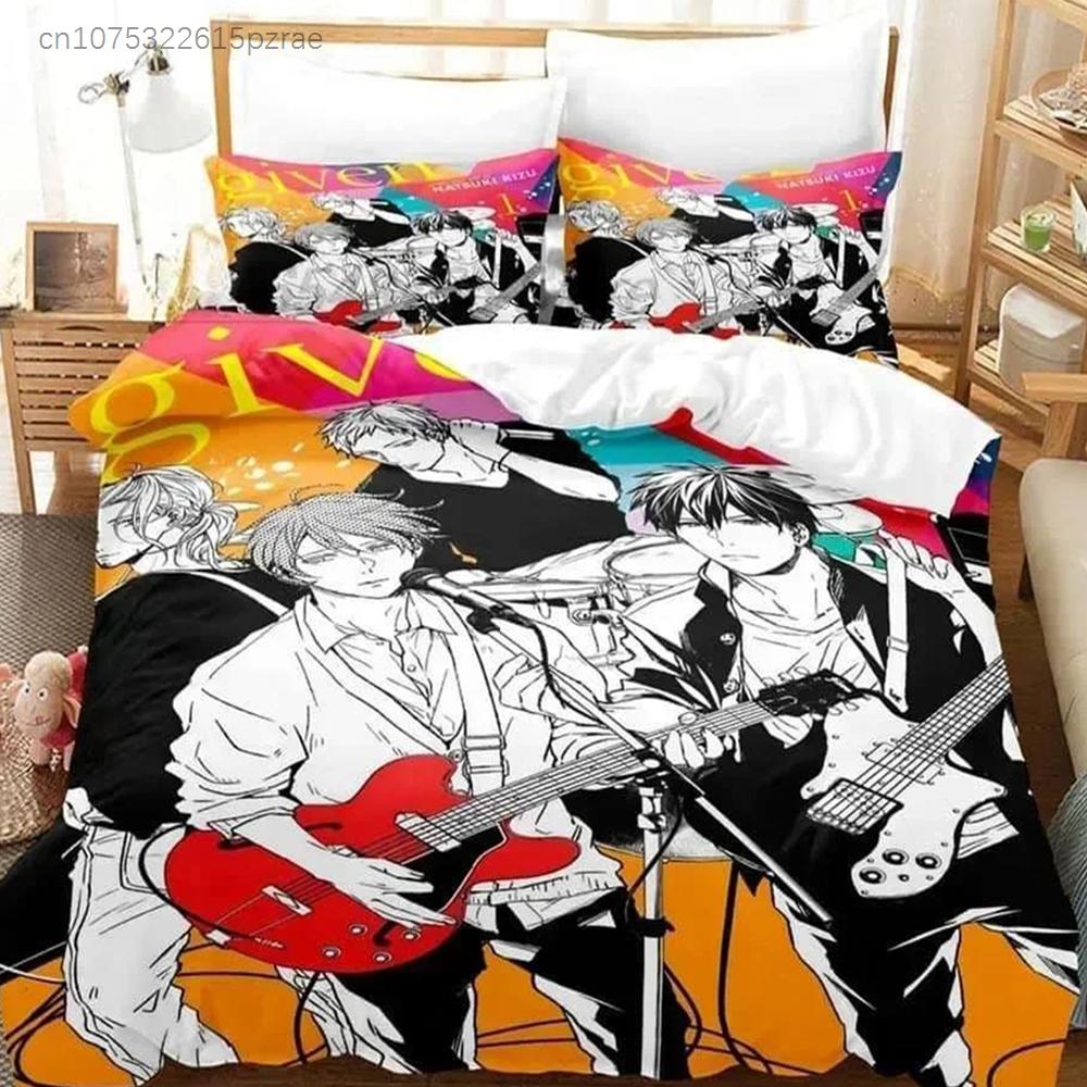 3D Print Cartonn Given Bedding Set Printed Bed Set With Pillowcase Bed Duvet Cover Soft Queen King Size Bedclothes Home