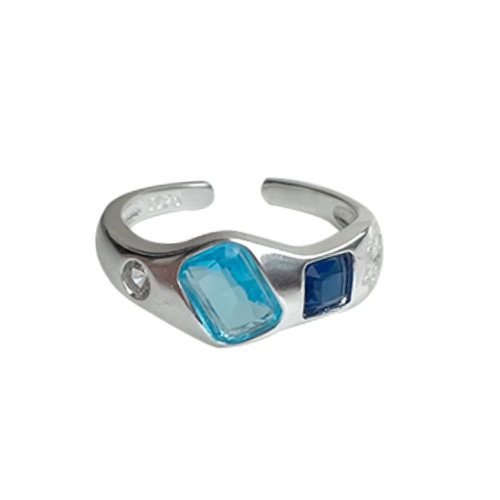 Minimalist Handmade Crystal Ring Irregular Shape Opal Ring Gemstone Ring Girls Gift
