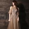 Banquet Evening Dress Female 1011 New Long Dream Fairy Temperament Socialite Annual Meeting Dress