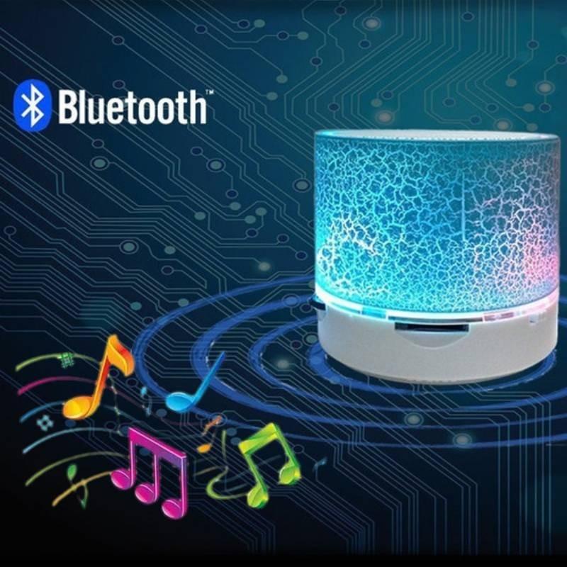 Tragbarer Mini-Bluetooth-Lautsprecher mit LED-Licht, kabelloser Lautsprecher, Geschenk, Auto, Zuhause, Outdoor