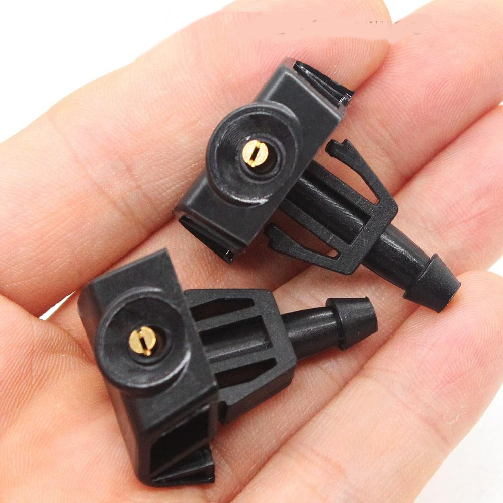 2× Windshield Washer Nozzle For Nissan Juke Almera 2012-2018 Note E11 2004-2011