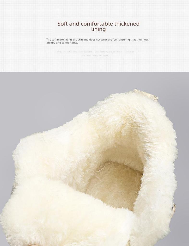 Men's Velvet-Lined High-Top Snow Boots - Warm Outdoor Winter Sports Martin Boots