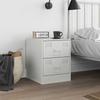 VidaXL Table de chevet blanc 34,5x39x44 cm acier, armoire, meubles de chambre, support téléphonique, armoire d'appoint, 841629