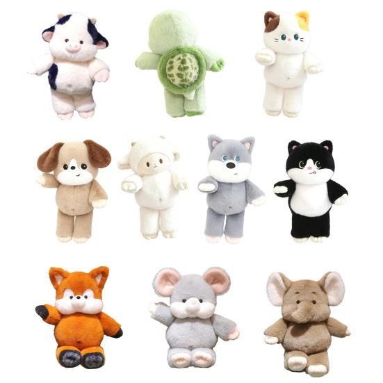 Stuffed Animal Plush Toy, Soft Running Calf Fox Cat Dog Doll for Kids, Cuddle Hugging Plushie for Boys Girls, Portable Travel Companion Gift