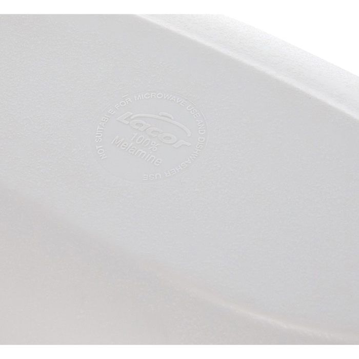 Plat ovale en mélamine - LACOR - Lacor_63275 - Blanc - 14x32cm - Sans BPA