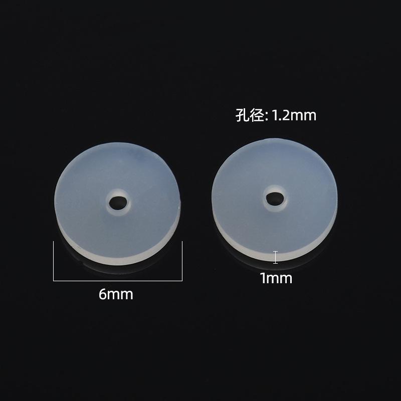 50Pcs Silicone Earring Stopper for Piercings Clear Discs Stabilizer Pads for Droopy Ears Heavy Earring Non Pull Support Patches