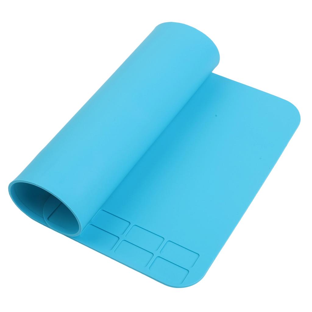 Pad Heat Insulation Mat Sections Design 1-2mm Thickness Silicone Soldering Accessory Station Desk Pad Dustproof