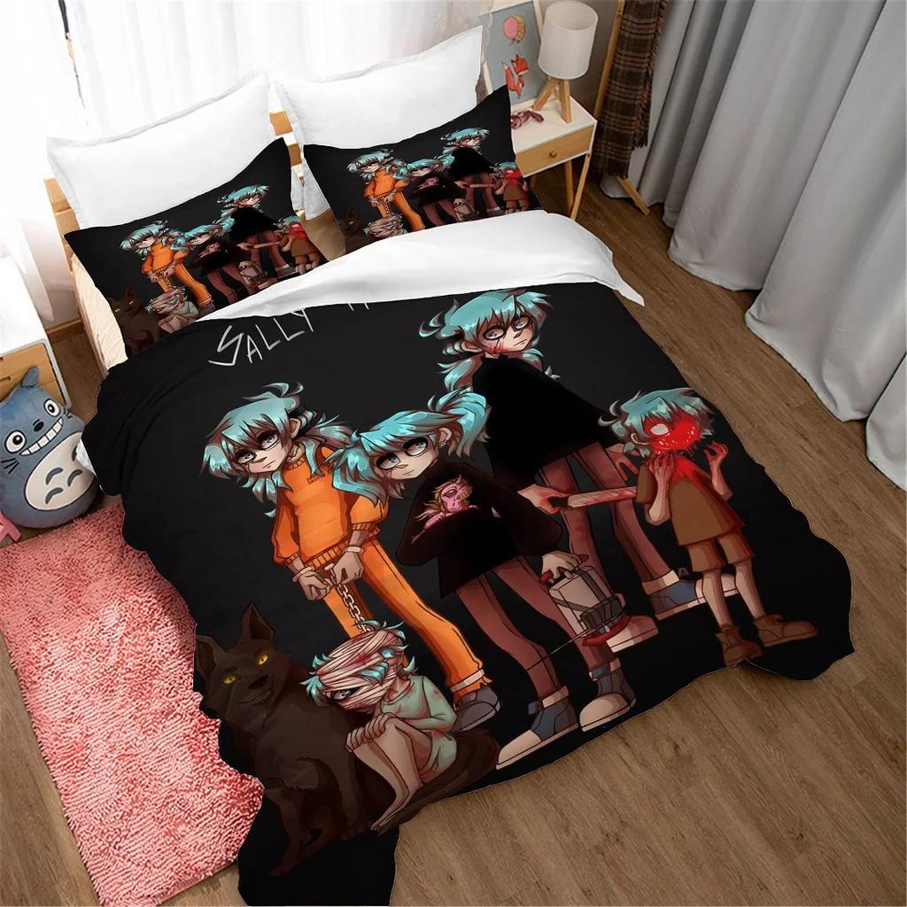 Game Sally Face 3D Printed Duvet Case Pillowcase Bedding Set Twin Full King For Kids Adults Bedroom