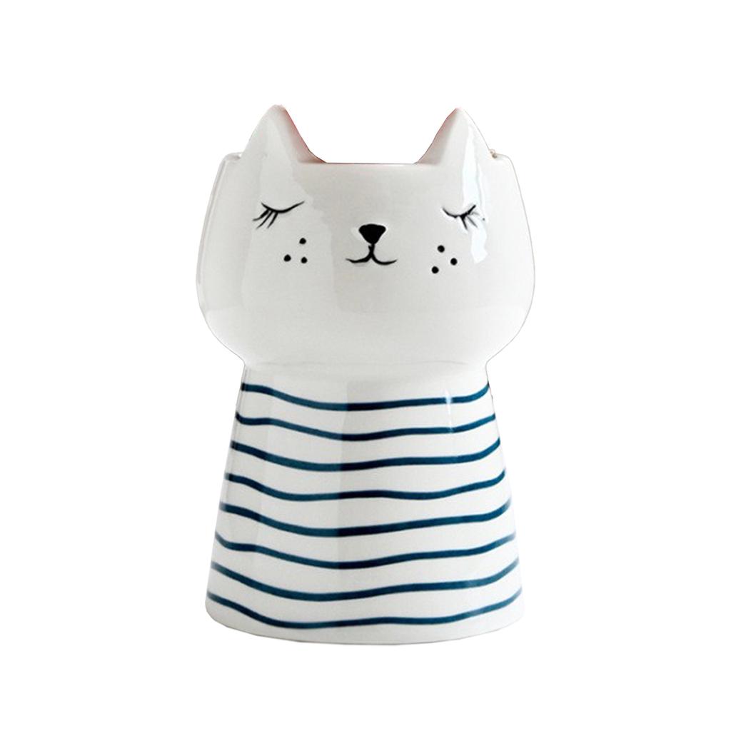 Cute Cartoon Animal Ceramic Flower Pot Creative Succulent Planter for Indoor Home Decor