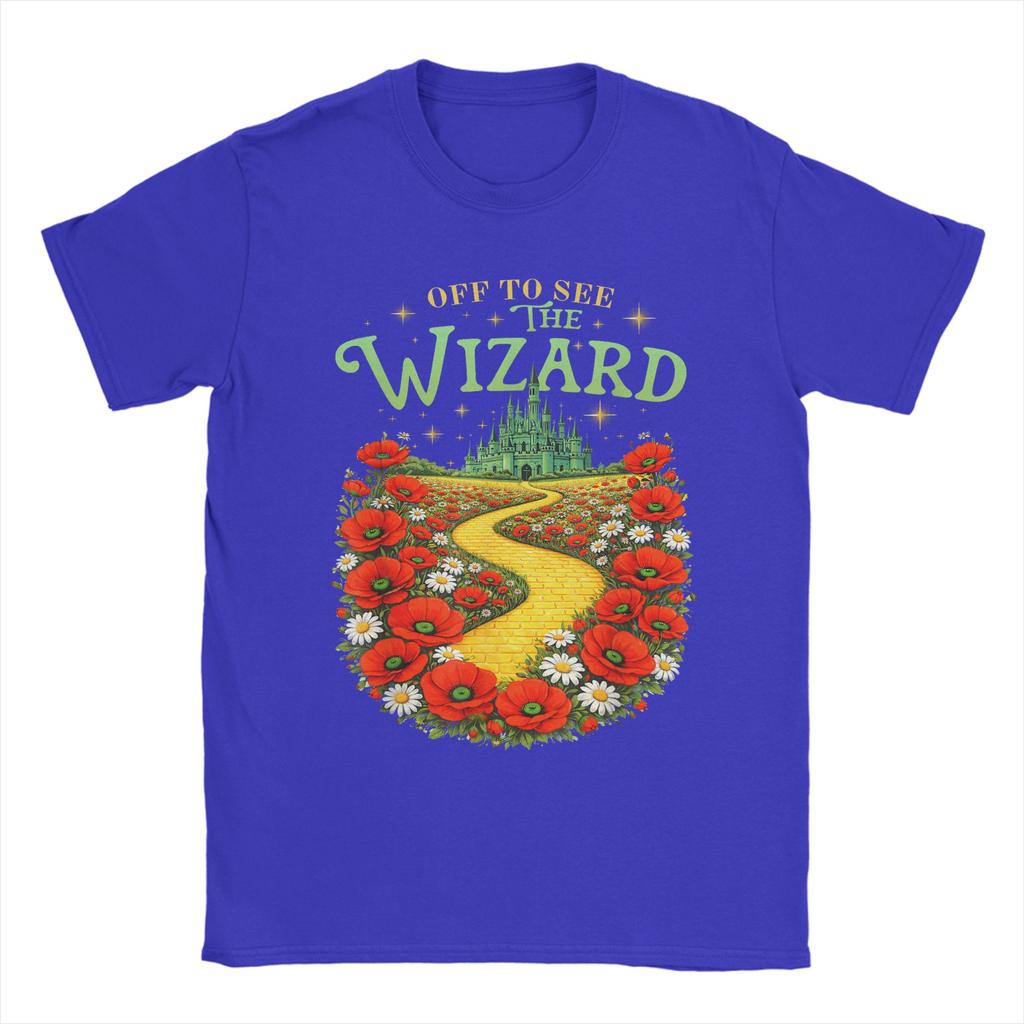 Yellow Brick Road Tee Wicked Off To See Wizard T Shirt Summer Leisure T Shirts Unisexs Cotton ONeck Oversize Tees Short Sleeves