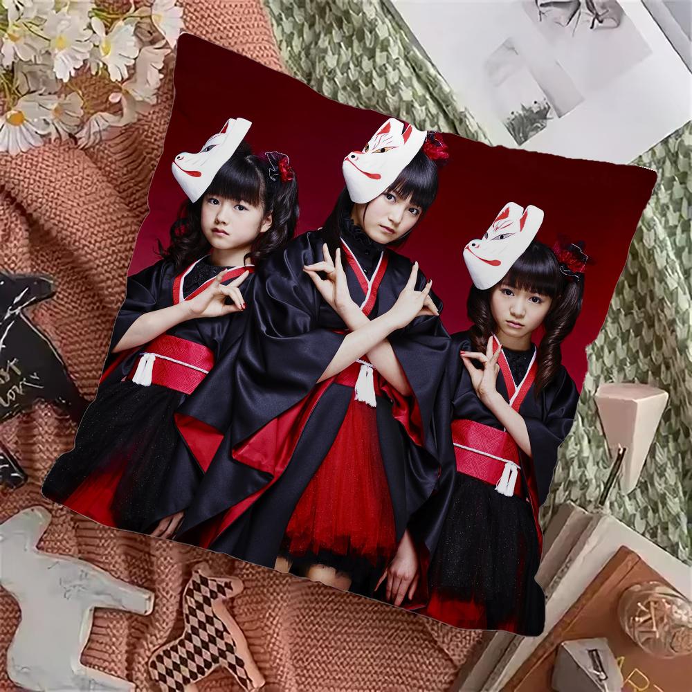 B-Babymetal Japanese Rock Pillow Case Pillowcase Home Sofa Cushions Car Cushions Pillowcover Office Pillowshell Pillow