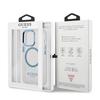 Guess Guhmp13Lhtrmb Iphone 13 Pro / 13 6,1 Niebieski/Blue Hard Case Metal Outline Magsafe