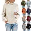 Stylish Winter Women's High Neck Pullover Long Sleeve Sweater For Ultimate Warmth