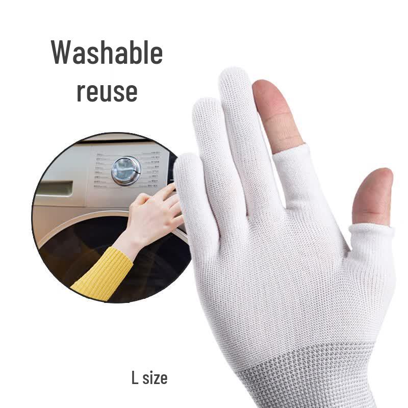MOREYUN Nylon Open-Finger Work Gloves L