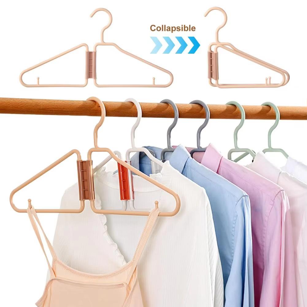 Multifunctional Cloth Hanger Foldable Portable Travel Saving Space Ultra-Light Clothes Hangers For Home Business Trip Vacation Daily Use