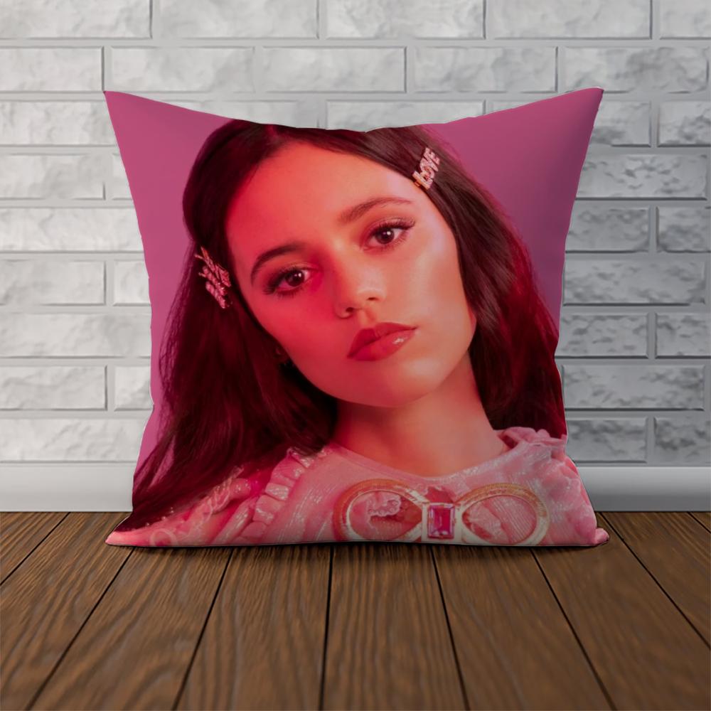 Movie JJenna Ortega Pillow Case For Car Sofa Decorative Home Doublesided Print Plush Square Throw Pillow Cushion Cover