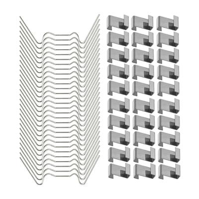 100 Pieces Heavy Duty Rust Resistant Greenhouse Fixing Fasteners Clips 1.2mm Thickness Ideal For Glass Panel Stability