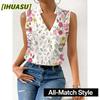Women's Fashion Casual Sleeveless V Neck Blouses & Shirts