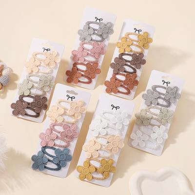6 Stück Niedliche Baby Mädchen Haarspangen Gänseblümchen Blume Kinder Haarnadeln Prinzessin Haarspange Kinder Haarschmuck Frühling Koreanischer Stil Haarklammern