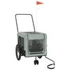 VidaXL Remorque de Vélo pour Animaux de Compagnie, Chariot à Vélo pour Chien avec Roues, Poussette de Animaux de Compagnie, 93937