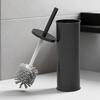 Freestanding Toilet Brush and Holder Set, Metal Bathroom Cleaning Brush with In-Holder Storage by the Toilet Area
