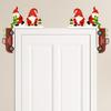 2Pcs Christmas Wooden Signs Funny Winter Tabletop Decor Elk Christmas Tree Home Table Door Frame Corner Applique Christmas Decor