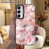 Phone Case: 2D Flat Samsung Galaxy A34 A35 M05 M06 S20 S22 S21 FE Plus 5G Protective Case, Couple Style, Rainbow Cream, Christmas and Halloween Gift