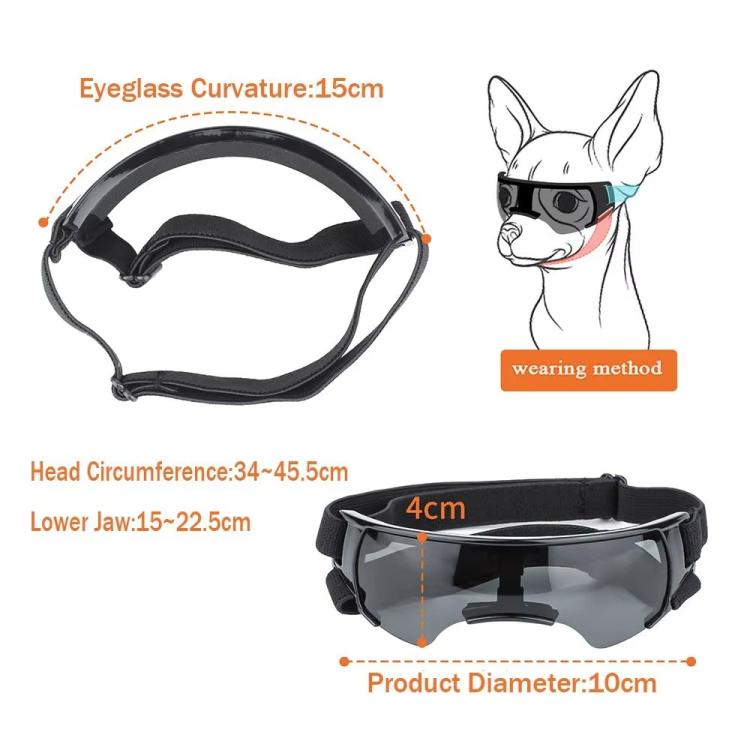 Pet Dog Sunglasses Soft Adjustable Sun Protection Pet Goggles For Small Medium Dogs