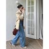 Cloud Long, Retro Personalized Spring Jeans Women's Wide-leg Pants New Drape Trousers Spot