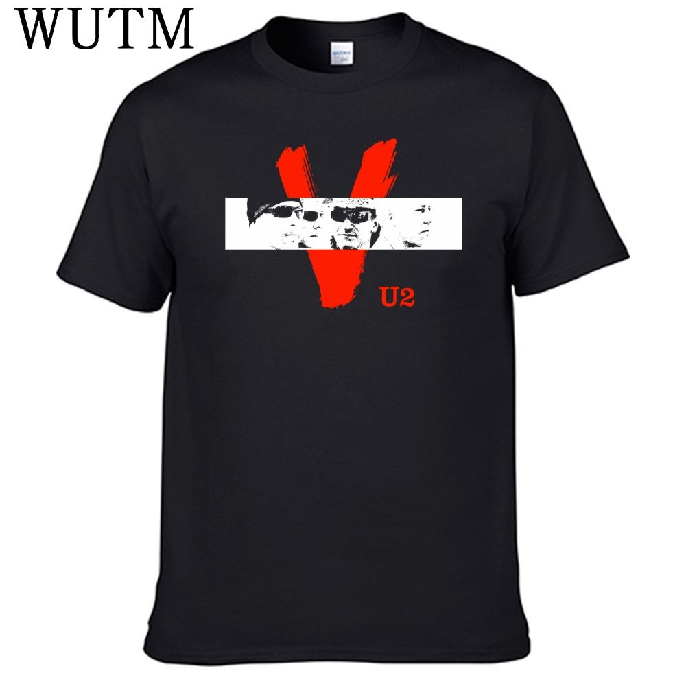 Rock Band U2 Tshirt 100 Cotton Men Shirt