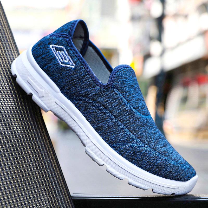 Shoes men's casual shoes versatile old Beijing cloth shoes men's and women's same single shoes soft sole comfortable walking shoes shallow mouth men's