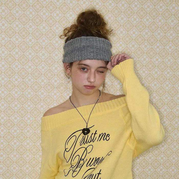 Bobby Knit Head Band (Gray)