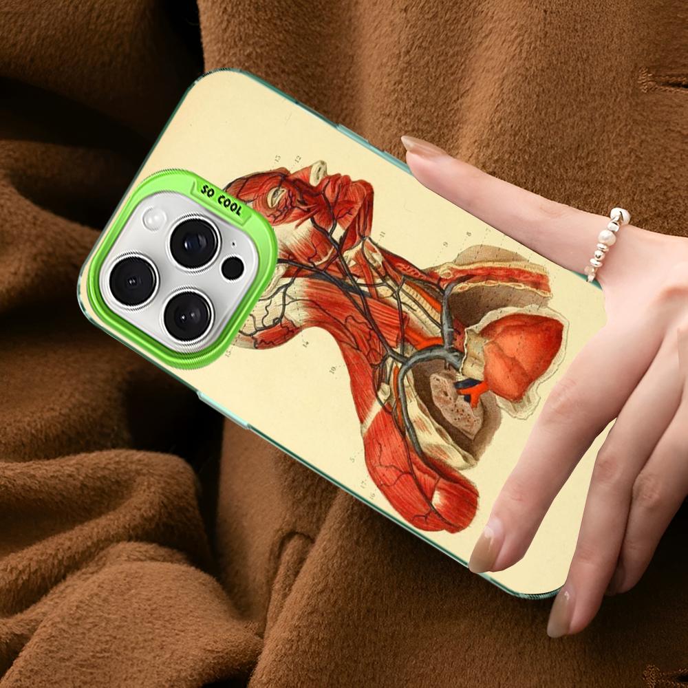 Medical Human Anatomy Phone Case For IPhone 16 15 14 13 12 11 Pro Max X XR XSMAX 8 7 Plus Matte Shockproof Back Cover