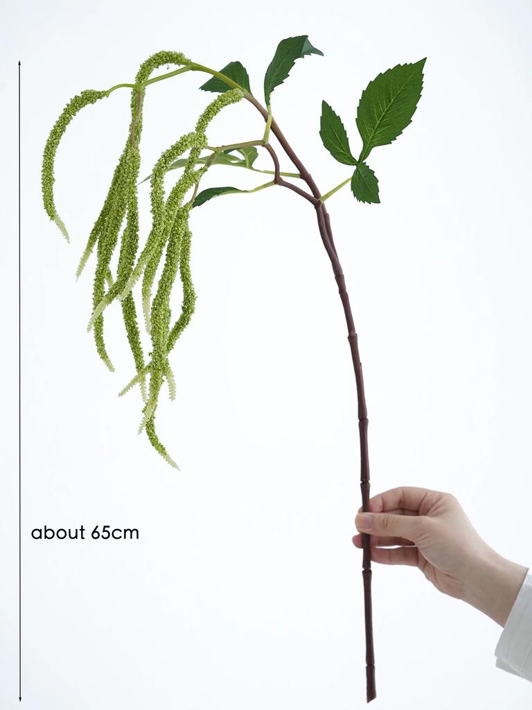 Artificial Drooping Foxtail Millet Spray Grass Hanging Faux Millet Flower for Floral Arrangements Home Decor Wedding