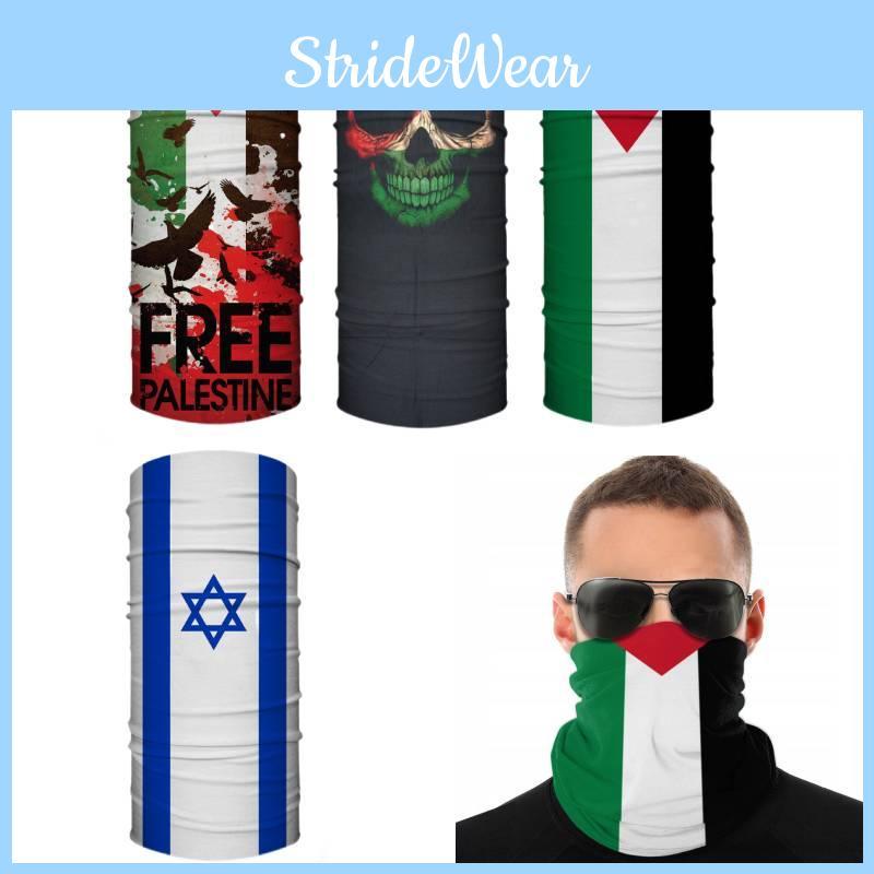 Palestinian And Israeli Flag Magic Headband For Outdoor Activities
