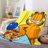 1pc Garfields Urgent Meal flannel Blanket for Super Soft Cute Comfort Blanket for Travel Bedding Couch Sofa Blanket Y72314