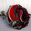 1pc Red Dragon Yin Yang Symbol Umbrella with Plastic Handle,Suitable for All Seasons Home Travel Outdoor UmbrellaDD1008