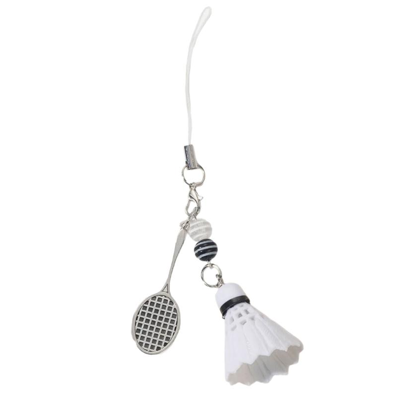 

Creative Badminton Keychain Pendant For Sports Lovers And Key Organization Lightweight And Easy To Carry For Daily Use