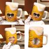 Birthday Party Beer Mug Hat All Age Theme Party Stage Headgear Hat Photo Props Plush Headgear Hat for Party Gathering