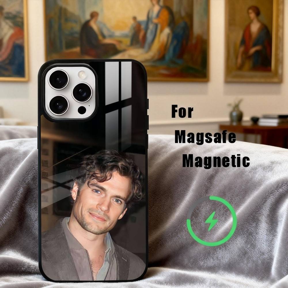 H-Henry well-groomed C-Cavill Phone Case For iPhone17,16,15,14,13,12,11 Plus,Pro Max Magnetic For Magsafe Wireless Charging